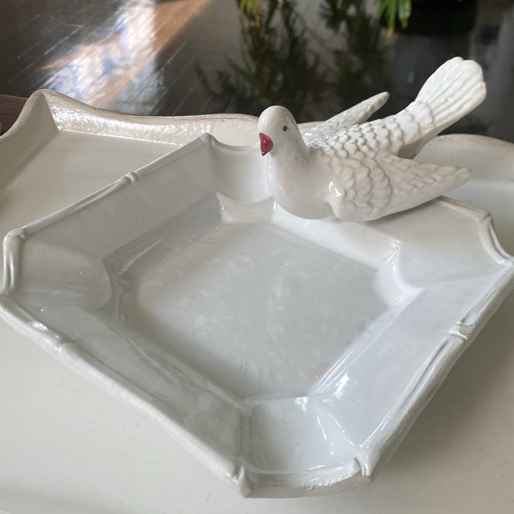 Vintage House of Goebel Italy White Dove Dish Trinket Dish - - Picture 7 of 8
